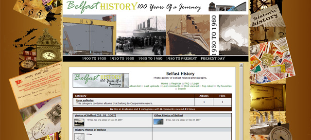 Belfast History Photo Gallery in Iframe